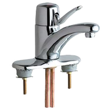 Click here to see Chicago Faucet 2200-4E37ABCP Chicago Faucets 2200-4E37ABCP Single Lever Hot and Cold Water Mixing Sink Faucet