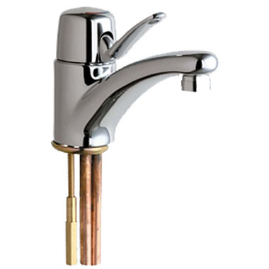 Click here to see Chicago Faucet 2200-E2805ABCP Chicago Faucets 2200-E2805ABCP Single Lever Hot and Cold Water Mixing Sink Faucet