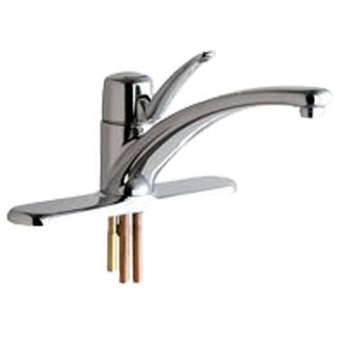 Click here to see Chicago Faucet 2300-8E2805ABCP Chicago Faucets 2300-8E2805ABCP Single Lever Hot and Cold Water Mixing Sink Faucet