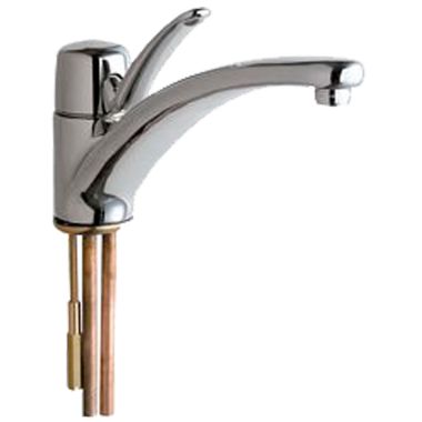Click here to see Chicago Faucet 2300-E2805ABCP Chicago Faucets 2300-E2805ABCP Single Lever Hot and Cold Water Mixing Sink Faucet