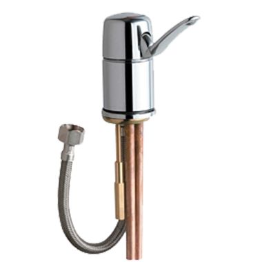 Click here to see Chicago Faucet 2303-ABCP Chicago Faucets 2303-ABCP Single Lever Hot and Cold Water Mixing Sink Faucet