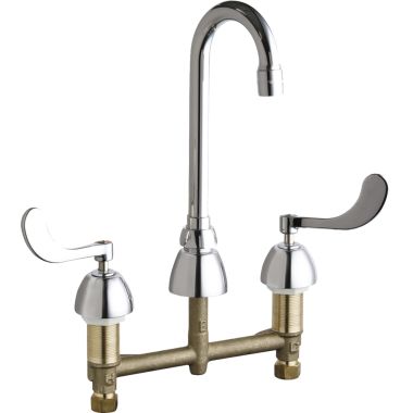 Click here to see Chicago Faucet 240.730.AB.1 CHICAGO 240.730.AB.1 GOOSENECK BASE WITH MIXER KIT