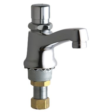 Click here to see Chicago Faucet 333-E12VPPSHABCP Chicago Faucets 333-E12VPPSHABCP Single Supply Metering Sink Faucet