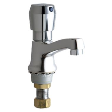 Click here to see Chicago Faucet 333-E2805-665PSHAB Chicago Faucets 333-E2805-665PSHAB Single Supply Metering Sink Faucet