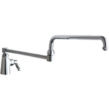 Click here to see Chicago Faucet 350-DJ24ABCP Chicago Faucets 350-DJ24ABCP Single Supply Sink Faucet