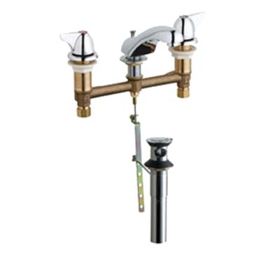 Click here to see Chicago Faucet 404-1000POABCP Chicago Faucets 404-1000POABCP Concealed Hot and Cold Sink Faucet with Pop-up Waste