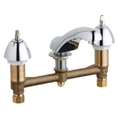 Click here to see Chicago Faucet 404-LEHXKAB Chicago Faucets 404-LEHXKAB Concealed Hot and Cold Sink Faucet