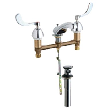Click here to see Chicago Faucet 404-V317POABCP Chicago Faucets 404-V317POABCP Concealed Hot and Cold Sink Faucet with Pop-up Waste