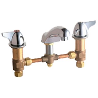 Click here to see Chicago Faucet 404-VE2805-1000AB Chicago Faucets 404-VE2805-1000AB Concealed Hot and Cold Sink Faucet