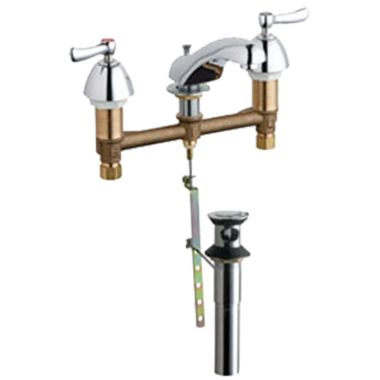 Click here to see Chicago Faucet 404-XKPOABCP Chicago Faucets 404-XKPOABCP Concealed Hot and Cold Sink Faucet with Pop-up Waste