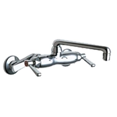 Click here to see Chicago Faucet 445-HCABCP Chicago Faucets 445-HCABCP Hot and Cold Sink Faucet