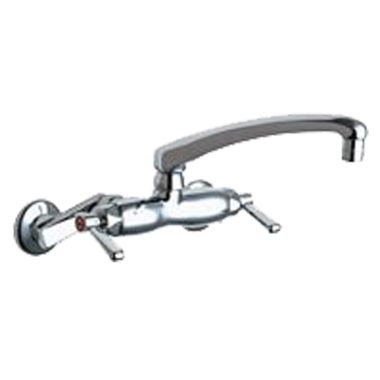 Click here to see Chicago Faucet 445-L8XKABCP Chicago Faucets 445-L8XKABCP Hot and Cold Sink Faucet, Chrome
