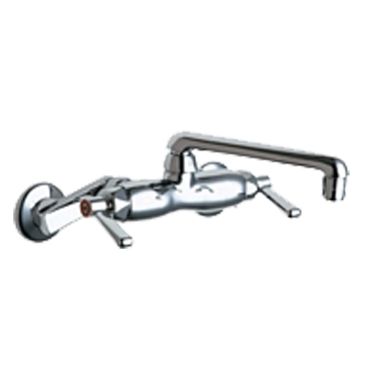 Click here to see Chicago Faucet 445-XKABCP Chicago Faucets 445-XKABCP Hot and Cold Sink Faucet