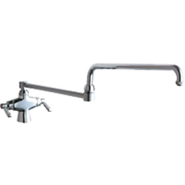 Click here to see Chicago Faucet 50-DJ26ABCP Chicago Faucets 50-DJ26ABCP Hot and Cold Water Mixing Sink Faucet