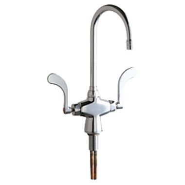 Click here to see Chicago Faucet 50-E35-317XKABCP Chicago Faucets 50-E35-317XKABCP Hot and Cold Water Mixing Sink Faucet