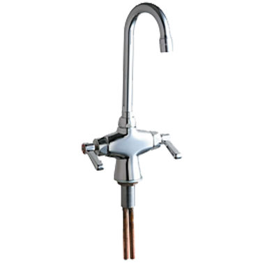 Click here to see Chicago Faucet 50-GN1AE3ABCP Chicago Faucets 50-GN1AE3ABCP Hot and Cold Water Mixing Sink Faucet