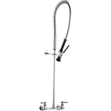 Click here to see Chicago Faucet 510-GCLWSLABCP Chicago Faucets 510-GCLWSLABCP Wall Mounted Pre-Rinse Fitting