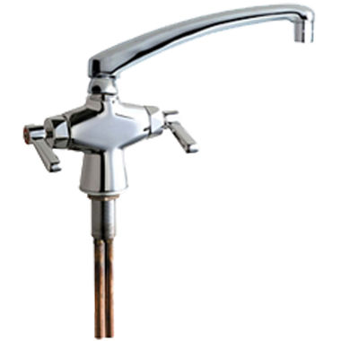 Click here to see Chicago Faucet 51-L8ABCP Chicago Faucets 51-L8ABCP Hot and Cold Water Mixing Sink Faucet