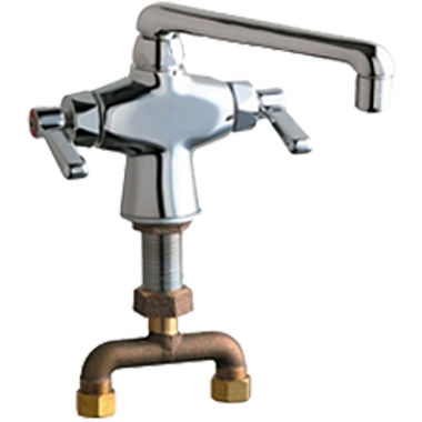 Click here to see Chicago Faucet 51-TABCP Chicago Faucets 51-TABCP Hot and Cold Water Mixing Sink Faucet
