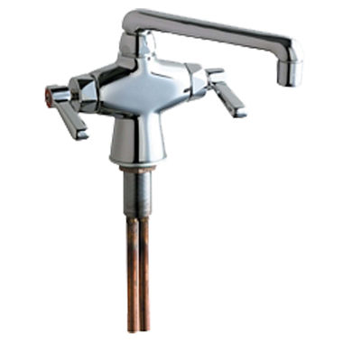 Click here to see Chicago Faucet 51-XKABCP Chicago Faucets 51-XKABCP Hot and Cold Water Mixing Sink Faucet