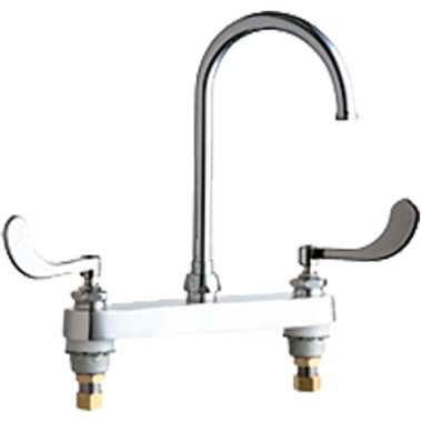 Click here to see Chicago Faucet 527-GN2A317ABCP Chicago Faucets 527-GN2A317ABCP Hot and Cold Sink Faucet