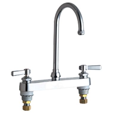 Click here to see Chicago Faucet 527-GN2AE1ABCP Chicago Faucets 527-GN2AE1ABCP Hot and Cold Sink Faucet
