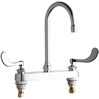 Click here to see Chicago Faucet 527-GN2AE3-317ABCP Chicago Faucets 527-GN2AE3-317ABCP Hot and Cold Sink Faucet