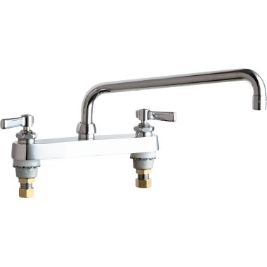 Click here to see Chicago Faucet 527-L12ABCP Chicago Faucets 527-L12ABCP Hot and Cold Sink Faucet