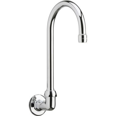 Click here to see Chicago Faucet 629-GN2AE3ABCP Chicago 629-GN2AE3ABCP Wall Mounted Remote Spout , 2.2 GPM, Chrome