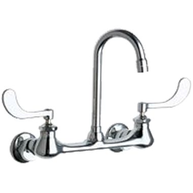 Click here to see Chicago Faucet 631-E19-319ABCP Chicago Faucets 631-E19-319ABCP Hot and Cold Sink Faucet