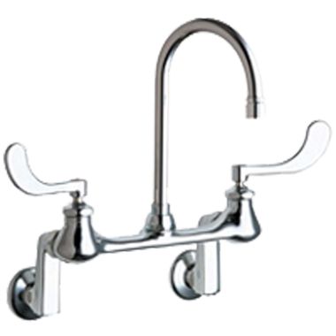 Click here to see Chicago Faucet 631-RGN2AE3ABCP Chicago Faucets Sink Faucet, Hot and Cold - 631-RGN2AE3ABCP