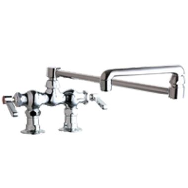Click here to see Chicago Faucet 772-DJ18ABCP Chicago Faucets 772-DJ18ABCP Hot and Cold Sink Faucet