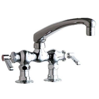 Click here to see Chicago Faucet 772-L8ABCP Chicago Faucets 772-L8ABCP Hot and Cold Sink Faucet