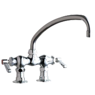 Click here to see Chicago Faucet 772-L9ABCP Chicago Faucets 772-L9ABCP Hot and Cold Sink Faucet