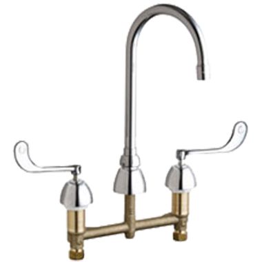 Click here to see Chicago Faucet 786-E3-319XKABCP Chicago Faucets 786-E3-319XKABCP Concealed Hot and Cold Sink Faucet