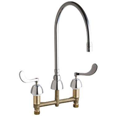 Click here to see Chicago Faucet 786-GN10AE3SWGABCP Chicago Faucets 786-GN10AE3SWGABCP Concealed Hot and Cold Sink Faucet