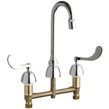 Click here to see Chicago Faucet 786-GN1AE29ABCP Chicago Faucets 786-GN1AE29ABCP Concealed Hot and Cold Sink Faucet