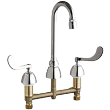 Click here to see Chicago Faucet 786-GN1AE29VPABCP Chicago Faucets 786-GN1AE29VPABCP Concealed Hot and Cold Sink Faucet