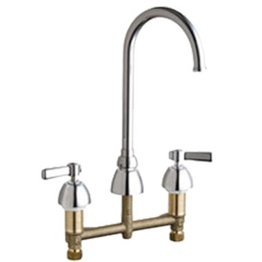 Click here to see Chicago Faucet 786-GN2FC369ABCP Chicago Faucets 786-GN2FC369ABCP Concealed Hot and Cold Sink Faucet