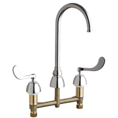 Click here to see Chicago Faucet 786-GN2FCVPCABCP Chicago Faucets 786-GN2FCVPCABCP Concealed Hot and Cold Sink Faucet