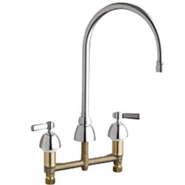 Click here to see Chicago Faucet 786-GN8AE3V369AB Chicago Faucets 786-GN8AE3V369AB Concealed Hot and Cold Sink Faucet