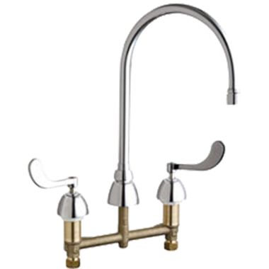 Click here to see Chicago Faucet 786-GN8AE3VPAABCP Chicago Faucets 786-GN8AE3VPAABCP Concealed Hot and Cold Sink Faucet