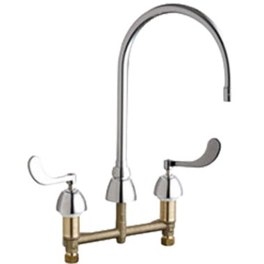 Click here to see Chicago Faucet 786-GN8AE3XKABCP Chicago Faucets 786-GN8AE3XKABCP Concealed Hot and Cold Sink Faucet