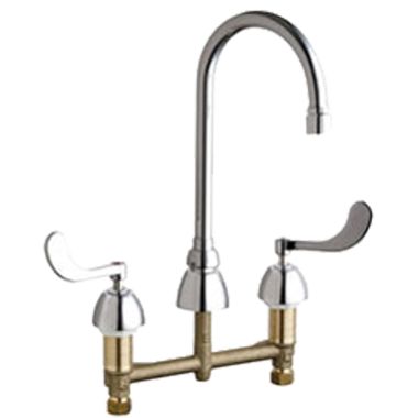Click here to see Chicago Faucet 786-GR2E35V317XKAB Chicago Faucets 786-GR2E35V317XKAB Concealed Hot and Cold Sink Faucet