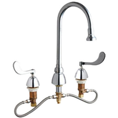 Click here to see Chicago Faucet 786-HGN2BE4-317AB Chicago Faucets 786-HGN2BE4-317AB Concealed Hot and Cold Sink Faucet