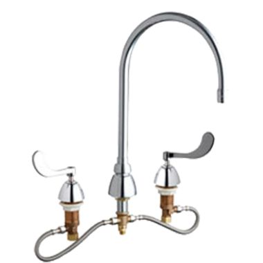 Click here to see Chicago Faucet 786-HGN8AE3-317AB Chicago Faucets 786-HGN8AE3-317AB Concealed Hot and Cold Sink Faucet