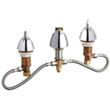 Click here to see Chicago Faucet 786-HLESHAB Chicago Faucets 786-HLESHAB Concealed Hot and Cold Sink Faucet