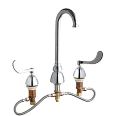 Click here to see Chicago Faucet 786-HZGN1FC317ABCP Chicago Faucets 786-HZGN1FC317ABCP Concealed Hot and Cold Sink Faucet