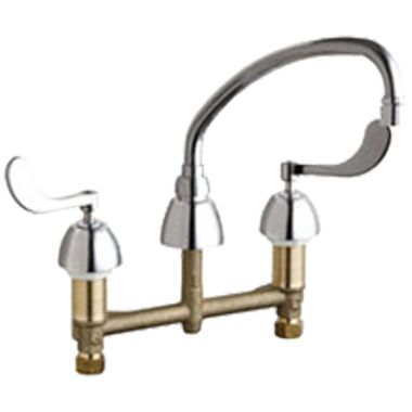 Click here to see Chicago Faucet 786-LR9E35V317AB Chicago Faucets 786-LR9E35V317AB Concealed Hot and Cold Sink Faucet