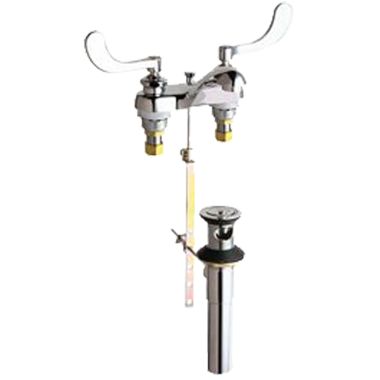 Click here to see Chicago Faucet 797-317XKABCP Chicago Faucets 797-317XKABCP Hot and Cold Sink Faucet with Pop-up Waste